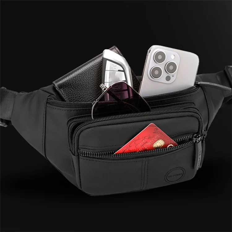 WEPOWER 1285 Sport Casual Chest / Waist Bag Men Single Shoulder Crossbody Bag, 29x6x14cm - Preto