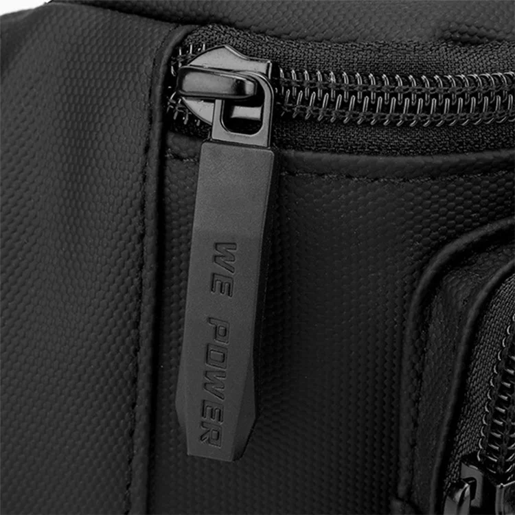 WEPOWER 1285 Sport Casual Chest / Waist Bag Men Single Shoulder Crossbody Bag, 29x6x14cm - Preto