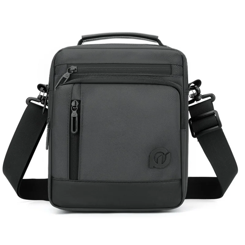 WEPOWER 2134 Men Single Shoulder Messenger Bag Waterproof Nylon Crossbody Bag, 20x8x25cm - Grey