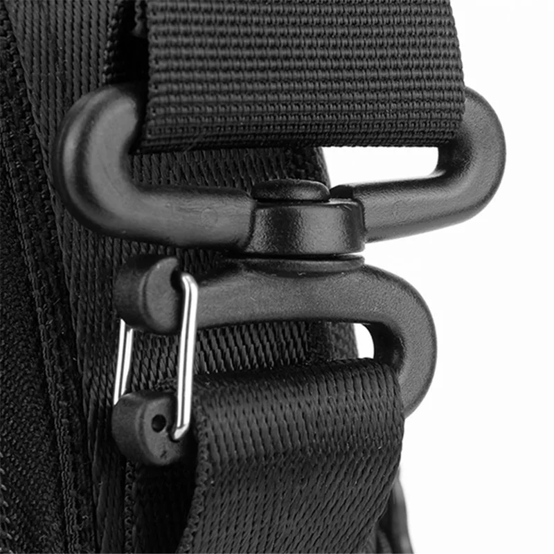 WEPOWER 2134 Men Single Shoulder Messenger Bag Waterproof Nylon Crossbody Bag, 20x8x25cm - Grey