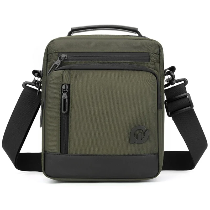 WEPOWER 2134 Bolsa Transversal Masculina de Ombro Único, Impermeável de Nylon, 20x8x25cm - Verde Exército