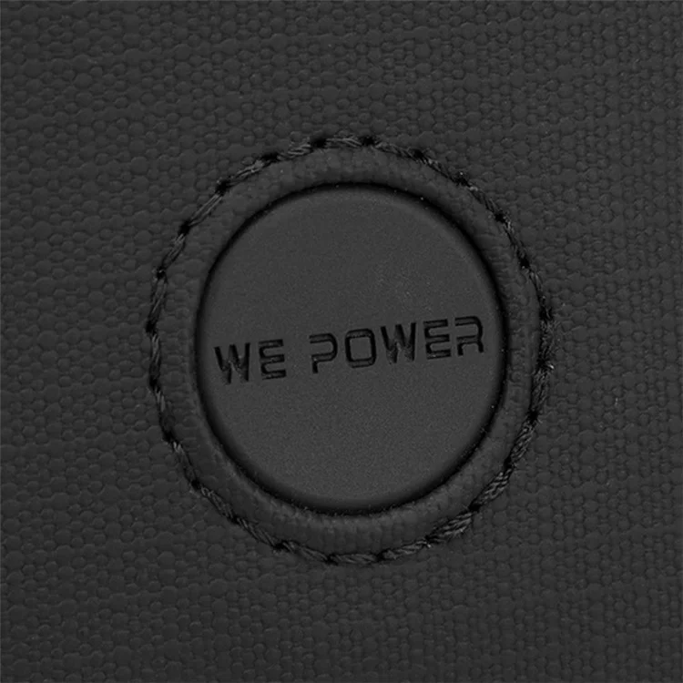 WEPOWER 1280 Stilvolle Nylon-Brusttasche Herren Einzelschultergurt Umhängetasche, 16x8x30cm - Schwarz