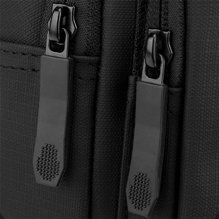 WEPOWER 1281 Stylish Men Chest Bag Nylon Single Shoulder Crossbody Bag, 17x8x31cm - Schwarz