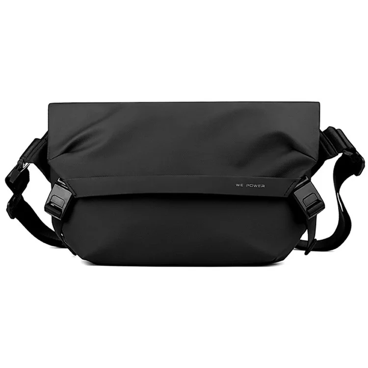 WEPOWER 1245 Stylish Men Nylon Single Shoulder Crossbody Bag, 37x11x21cm - Negro