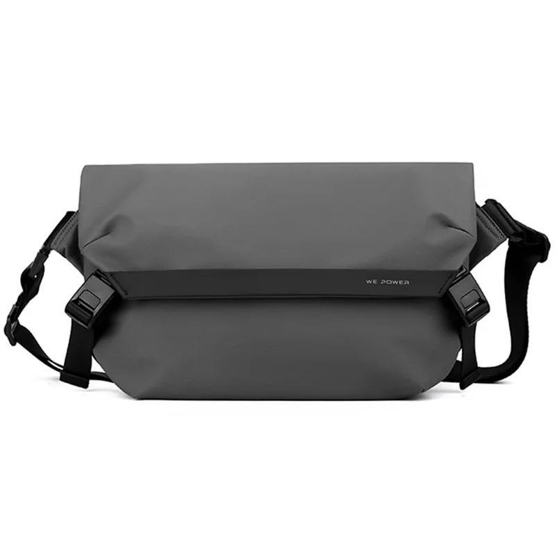 WEPOWER 1245 Stylish Men Nylon Single Shoulder Crossbody Bag, 37x11x21cm - Grey