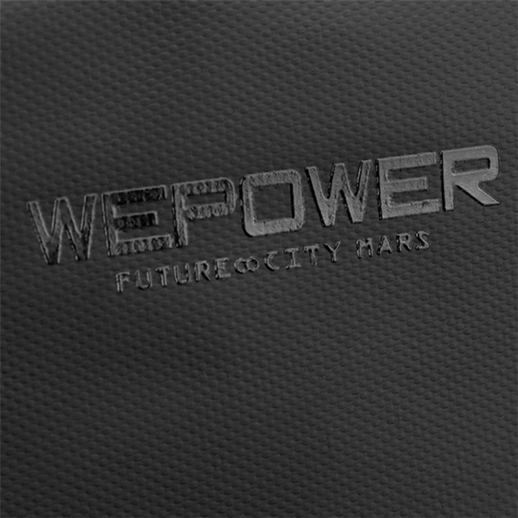 WEPOWER 1279 Student Backpack 28x15x44cm College Bookbag Travel Camping Bag - Black