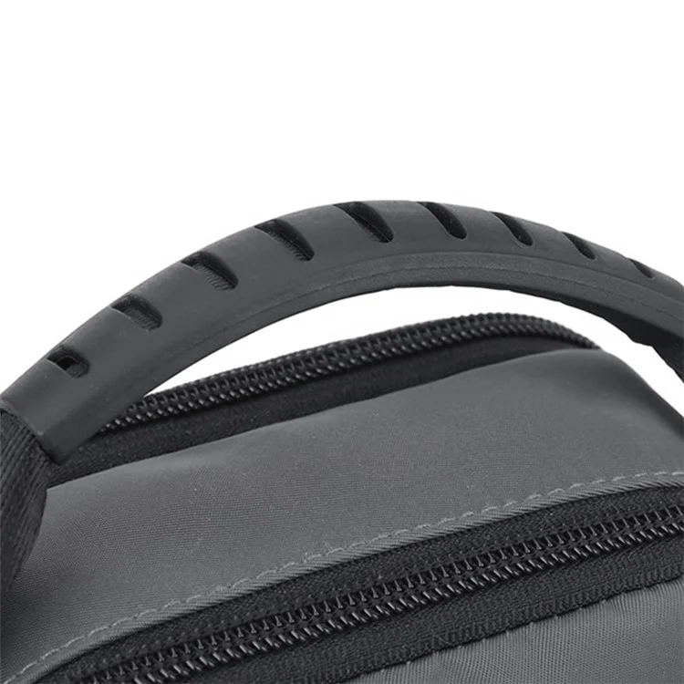 WEPOWER 1861 Borsa Marsupio Outdoor da Uomo Impermeabile in Nylon, Tracolla Singola Crossbody, 14x10x20cm - Nero
