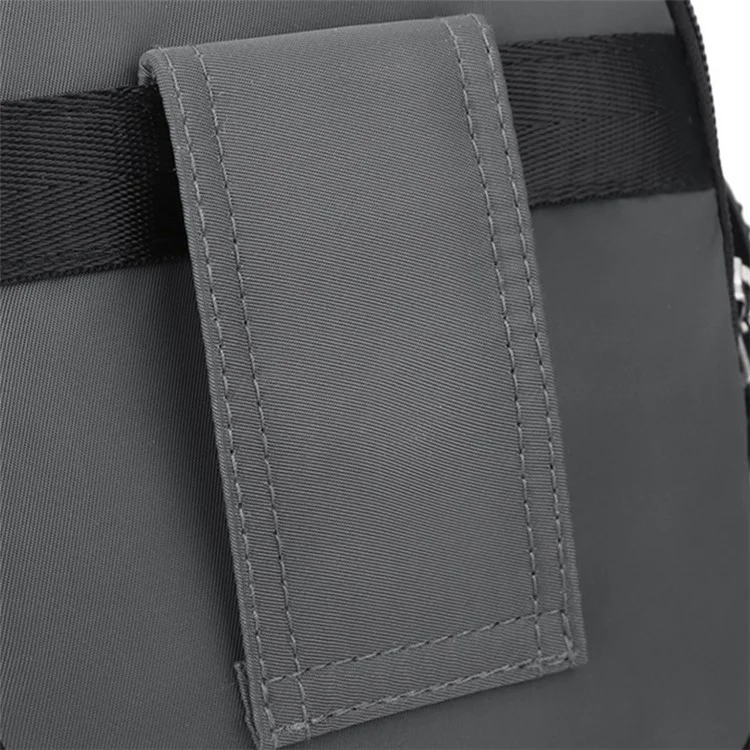 WEPOWER 1861 Borsa Marsupio Outdoor da Uomo Impermeabile in Nylon, Tracolla Singola Crossbody, 14x10x20cm - Nero