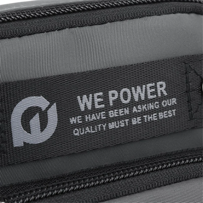 WEPOWER 1861 Bolsa de Cintura para Homens Outdoor Impermeável em Nylon, Bolsa Transversal Única, 14x10x20cm - Verde do Exército