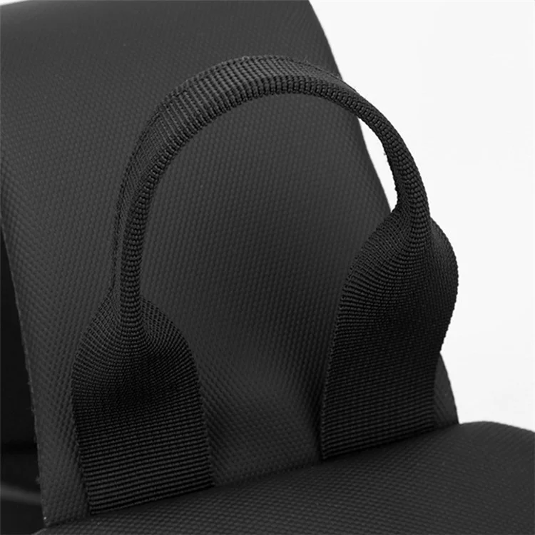 WEPOWER 1269 Bolsa de Peito Masculina 17x11x32cmcm Bolsa Sling de Nylon Transversal - Preta