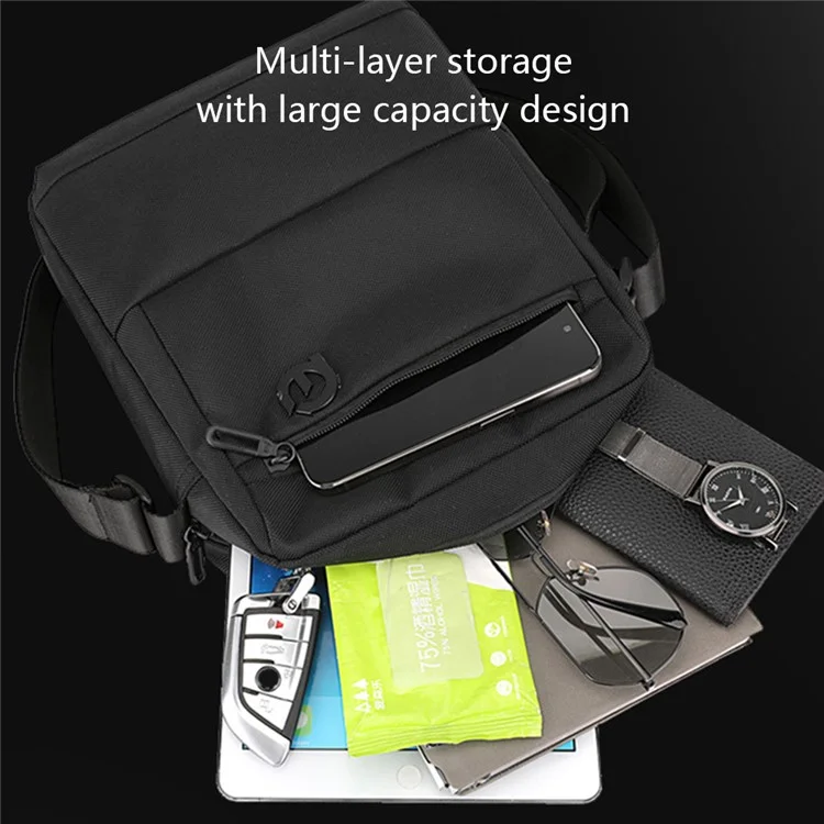 WEPOWER 2131 Crossbody Messenger Bag Nylon Waterproof Men Shoulder Bag, 23x8x28cm - Army Green