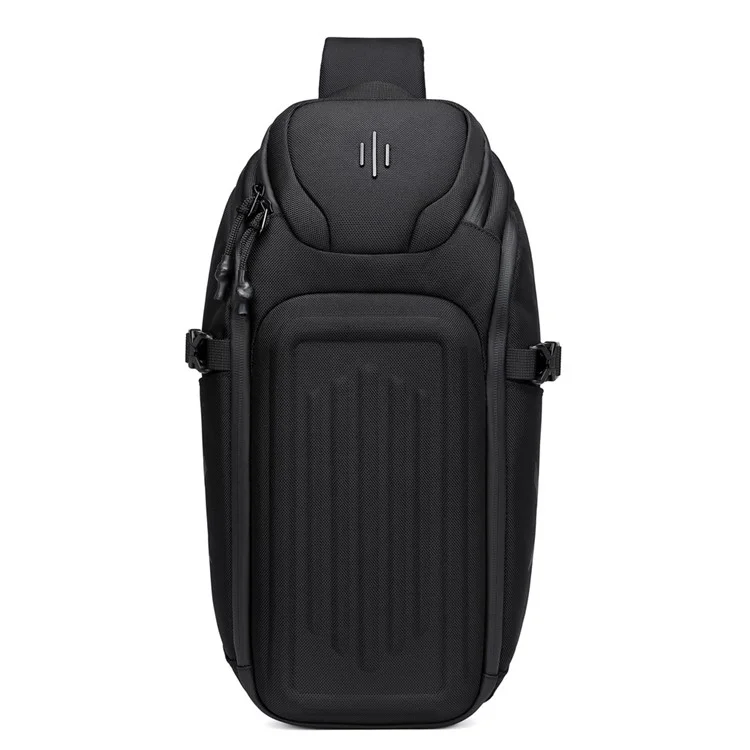 OZUKO 9729 Stylish Business Oxford Cloth Men Chest Bag Single Shoulder Bag, 20x14x39cm - Negro