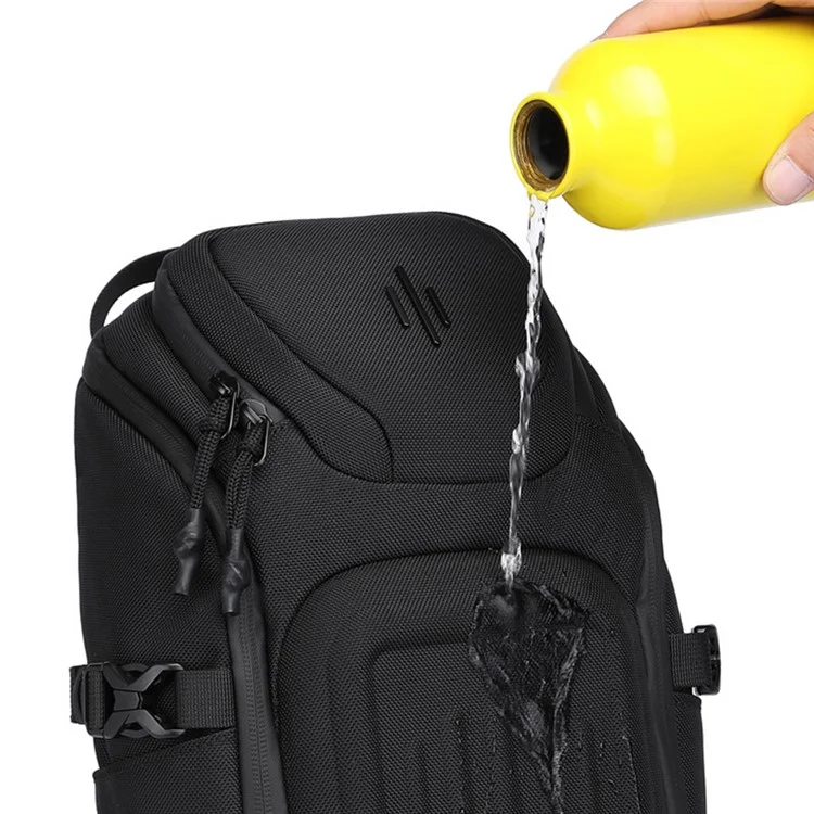 OZUKO 9729 Stylish Business Oxford Cloth Men Chest Bag Single Shoulder Bag, 20x14x39cm - Negro