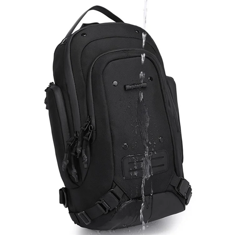 OZUKO 9740 Bolsa Cruzada para Hombre de Oxford Impermeable, 19x16x39cm - Negro