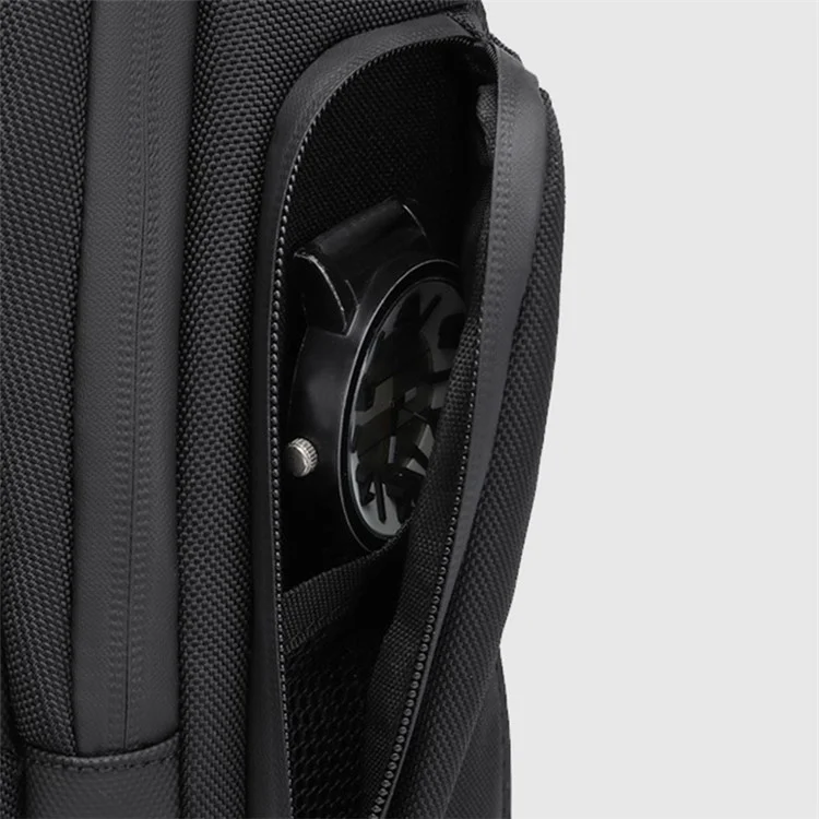 OZUKO 9740 Bolsa Cruzada para Hombre de Oxford Impermeable, 19x16x39cm - Negro