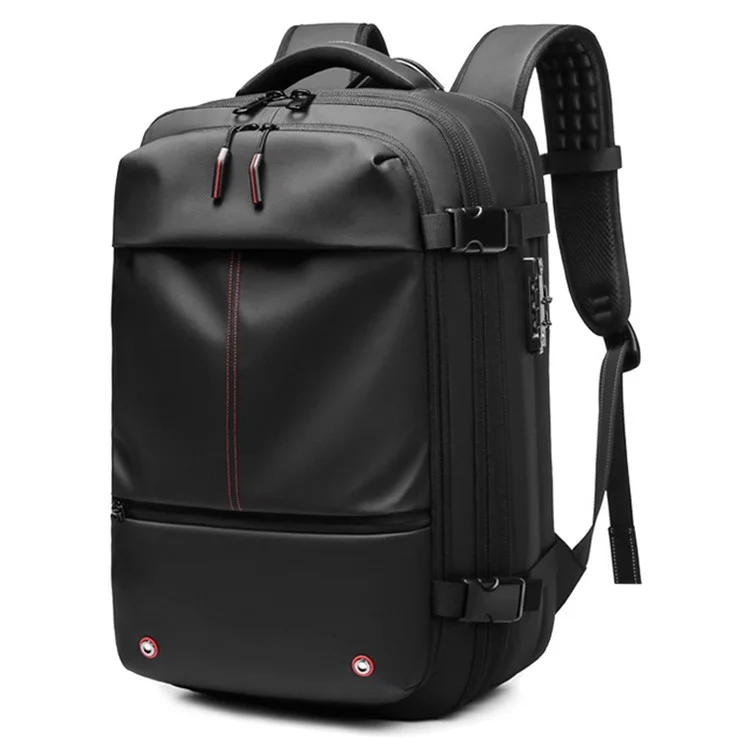OUTWALK 7757 Travel 17-Zoll-Laptop-Rucksack Vakuum-Kompression Herren Expanding Schultertasche - Schwarz