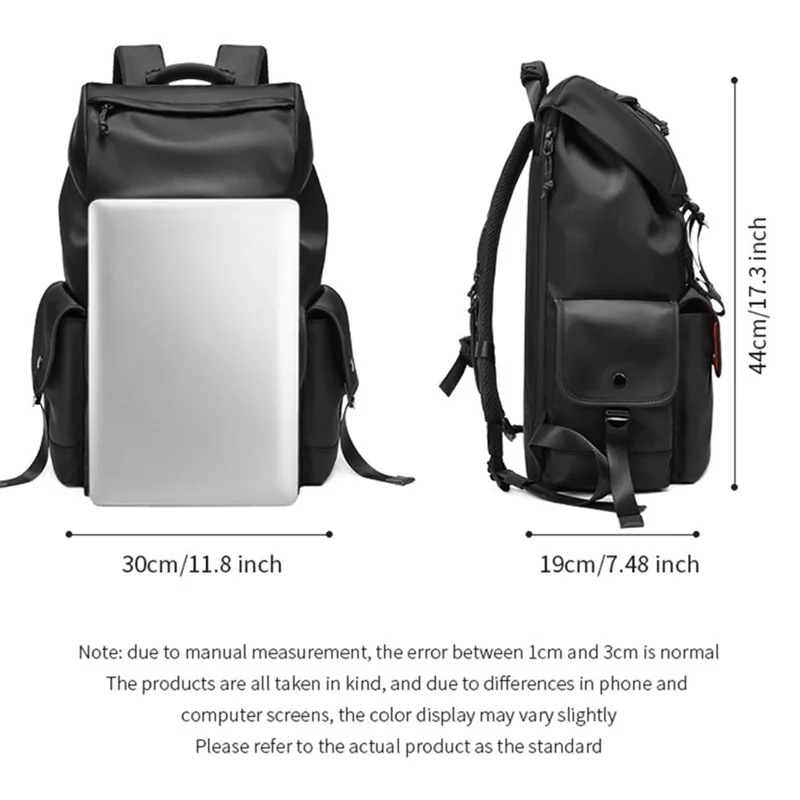 OUTWALK 2230 Large Capacity Men Travel Backpack Oxford Cloth Laptop Daypack - Army Green