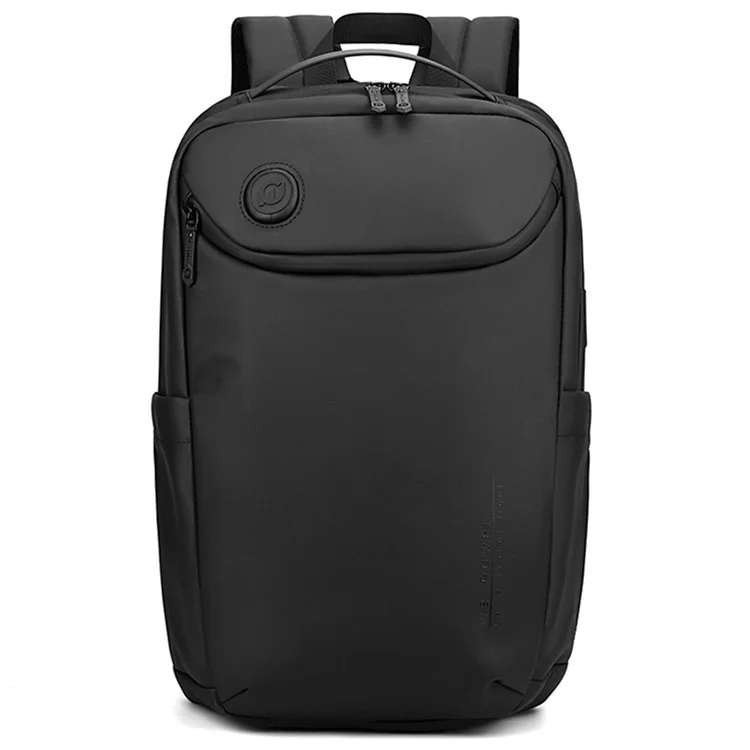 WEPOWER 1276 Business Men Waterproof Nylon Laptop Backpack Travel Shoulder Bag - Black
