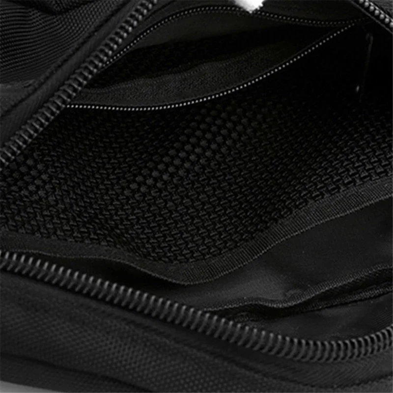TOUGH SLHS 813 Crossbody Bag Waterproof Nylon Chest Pack for Men Women, Size L - Black