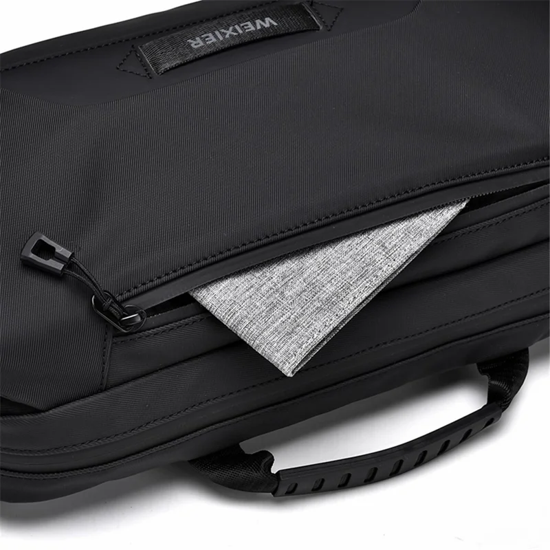 WEIXIER D511 Waterproof Nylon Crossbody Bag Men Travel Chest Bag, 32x7x20cm - Black