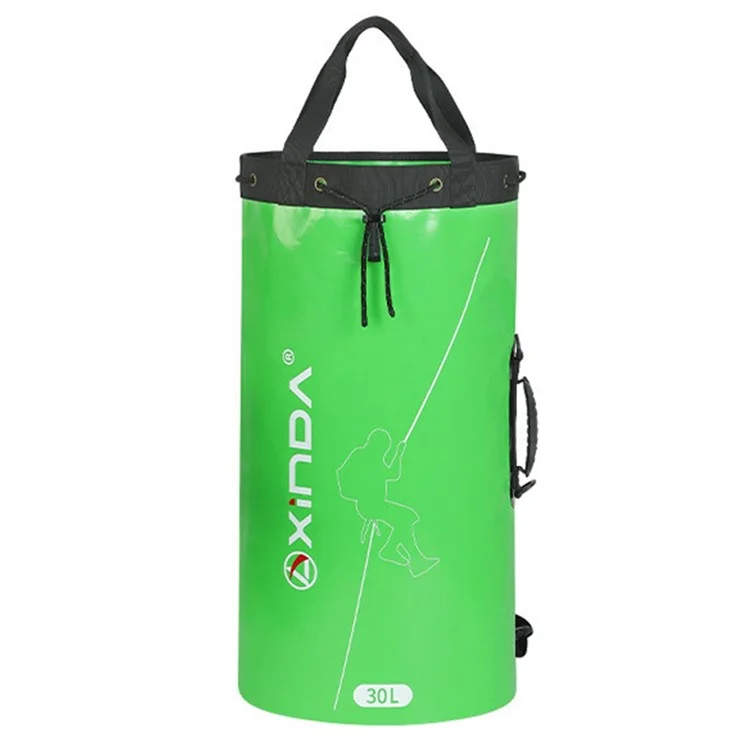XINDA XD-BAG21 30L Bergsteigeseil-Aufbewahrungstasche mit Wasserablauflöchern - Design Wanderrucksack - Grün