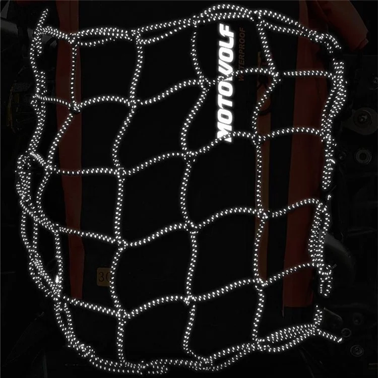 MOTOWOLF MDL0714 30L Motorcycle Cycling Backpack Waterproof PVC Large Shoulders Bag with External Elastic Net Pocket - Blue