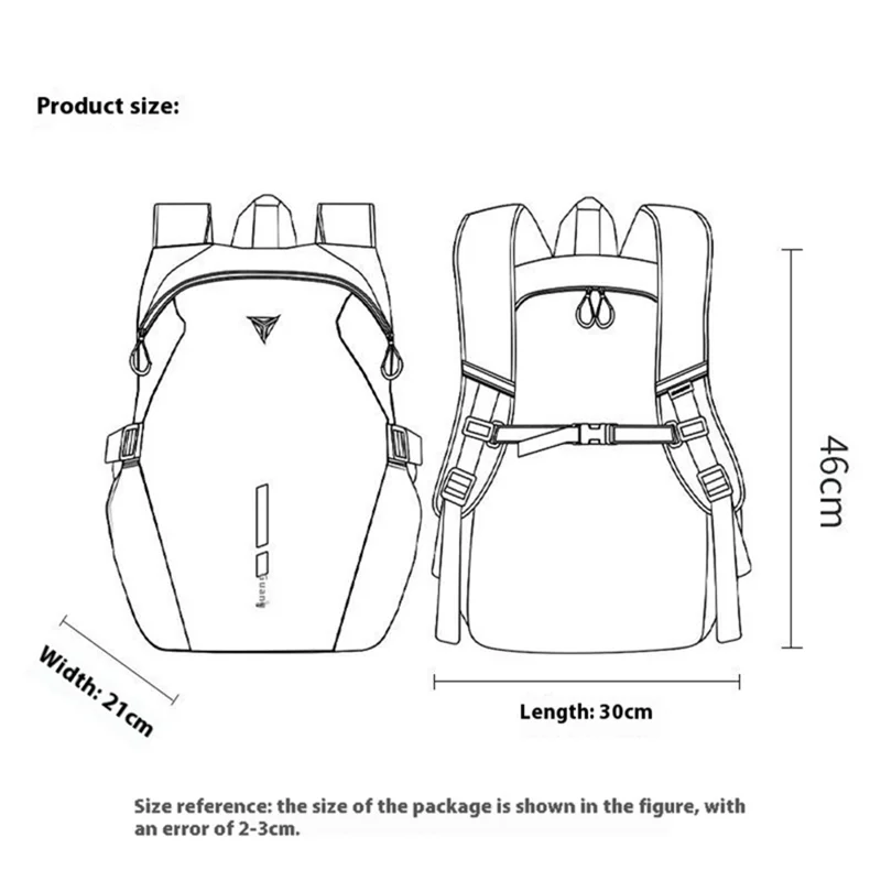 MOTOWOLF MDL0726 Motorcycle Helmet Backpack Large Capacity Waterproof 900D Storage Bag - White