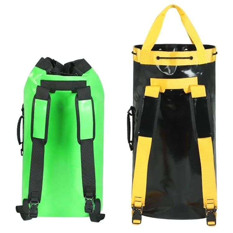 XINDA XD-BAG21 55L PVC Climbing Rope Bag Outdoor Rock Climbing Caving Rope Organizer Drainable Backpack - Green