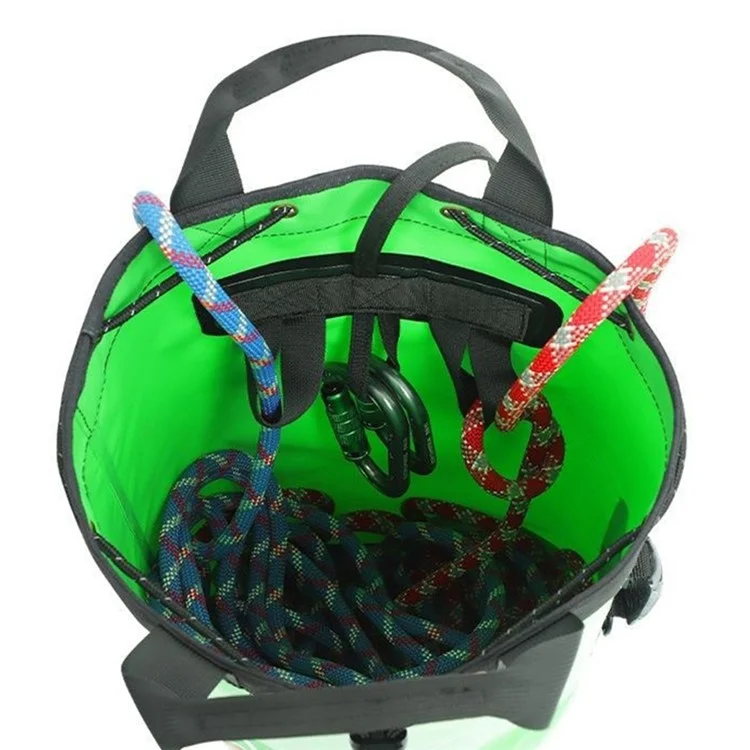 XINDA XD-BAG21 55L PVC Climbing Rope Bag Outdoor Rock Climbing Caving Rope Organizer Drainable Backpack - Green