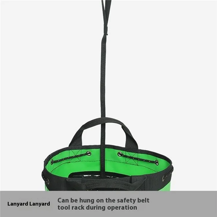 XINDA XD-BAG21 55L PVC Climbing Rope Bag Outdoor Rock Climbing Caving Rope Organizer Drainable Backpack - Green