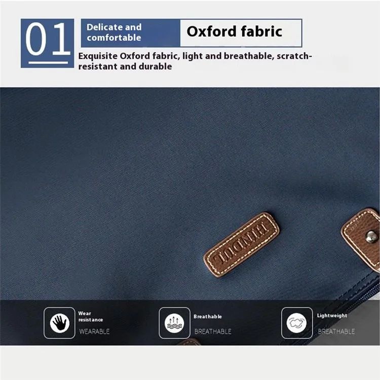 Saco de Tote de Ombro Hindul Para Mulheres, Nylon Gols de Ombro de Viagem de Nylon, Tamanho: 32*29*19cm - Azul Escuro