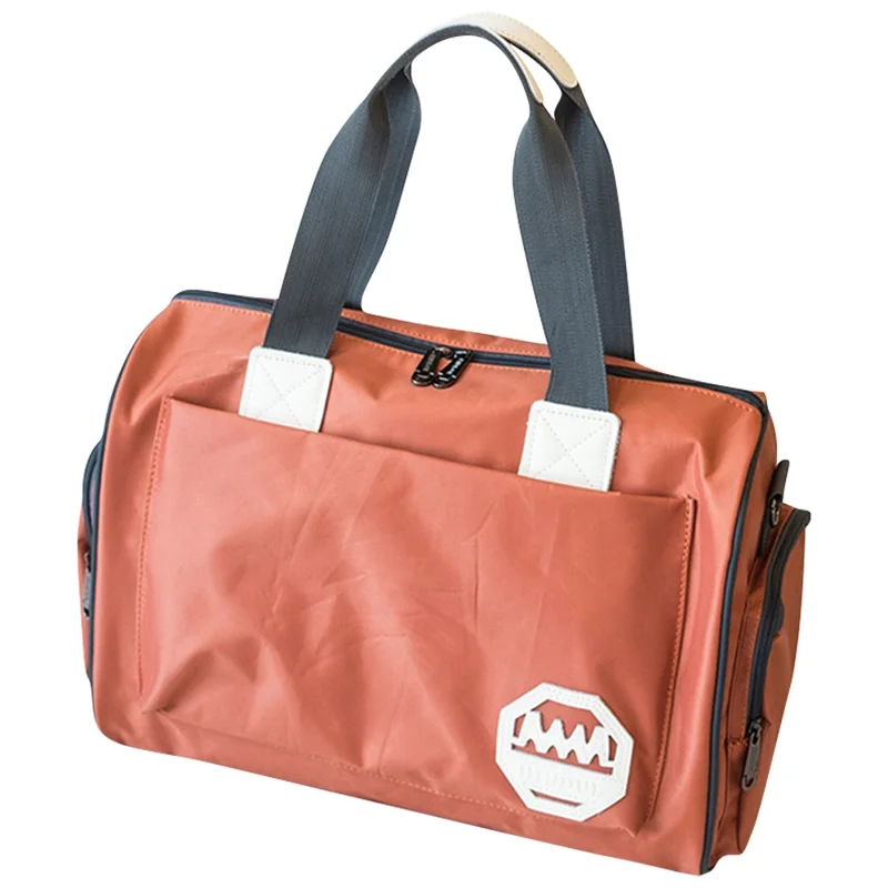 HINDUL Travel Duffel Bag Weekender Overnight Carry On Bag with Shoulder Strap, Size: 30*16*38cm - Orange