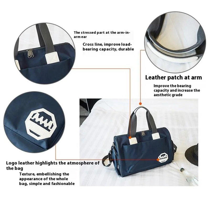 HINDUL Travel Duffel Bag Weekender Overnight Carry On Bag with Shoulder Strap, Size: 30*16*38cm - Orange