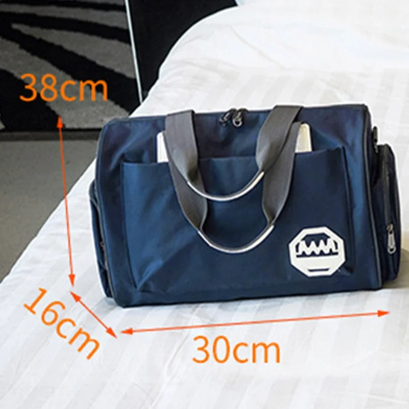 HINDUL Travel Duffel Bag Weekender Overnight Carry On Bag with Shoulder Strap, Size: 30*16*38cm - Orange