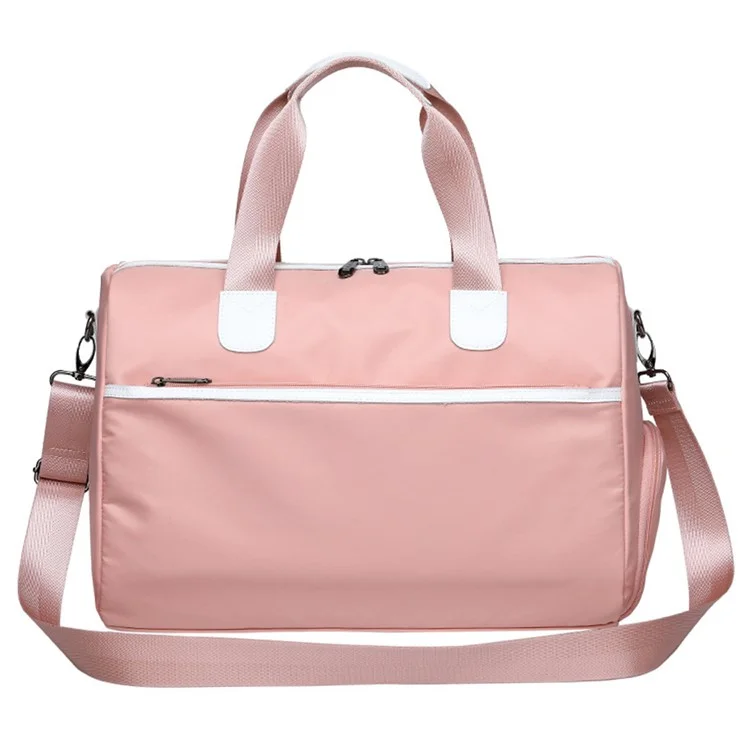 Reisetasche Weekender Tasche Wasserabweisend mit Schuhfach, Größe: 39*22*28cm - Pink