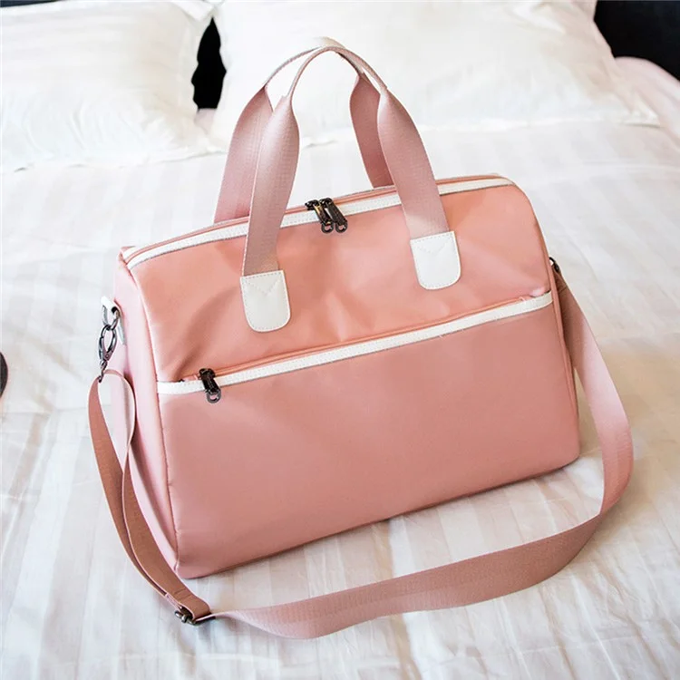 Reisetasche Weekender Tasche Wasserabweisend mit Schuhfach, Größe: 39*22*28cm - Pink