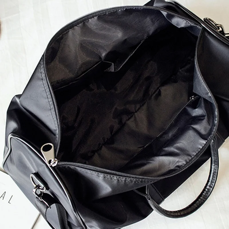 Nylon Sports Gym Bag Waterproof Travel Duffel Bag with Shoes Compartment, Size: S