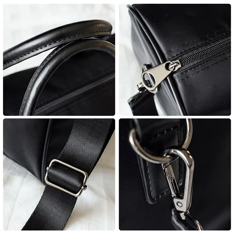 Nylon Sports Gym Bag Waterproof Travel Duffel Bag with Shoes Compartment, Size: S