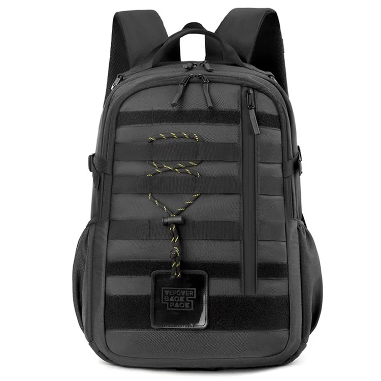 WEPOWER 2127 Outdoor Camping Military Backpack for Men Tactical Nylon Molle Shoulder Bag - Grey