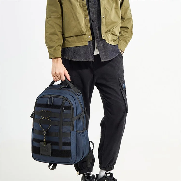 WEPOWER 2127 Outdoor Camping Military Backpack for Men Tactical Nylon Molle Shoulder Bag - Grey