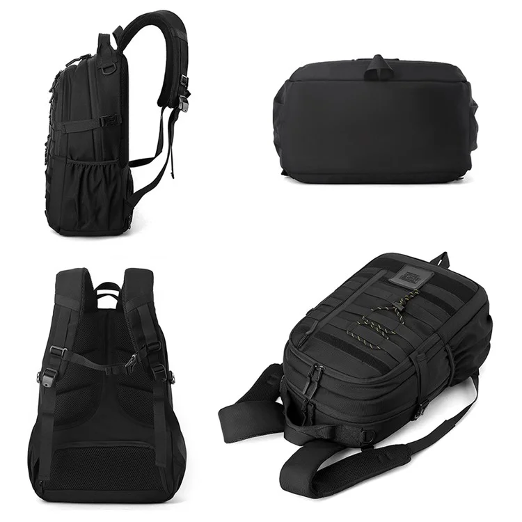 WEPOWER 2127 Outdoor Camping Military Backpack for Men Tactical Nylon Molle Shoulder Bag - Grey