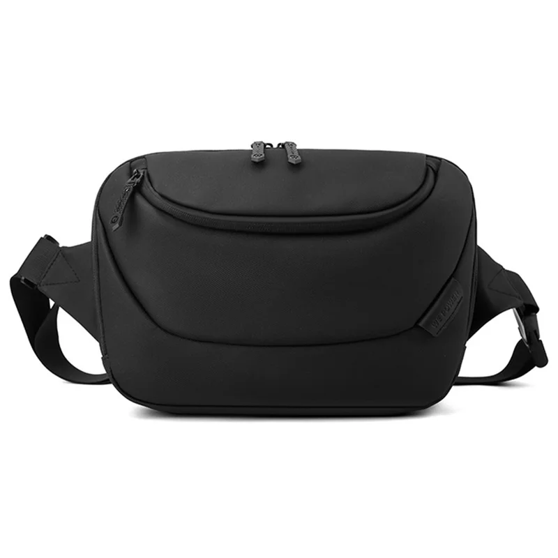 WEPOWER 1272 Men Single Shoulder Chest Bag Nylon Waist Pack Casual Crossbody Bag - Black
