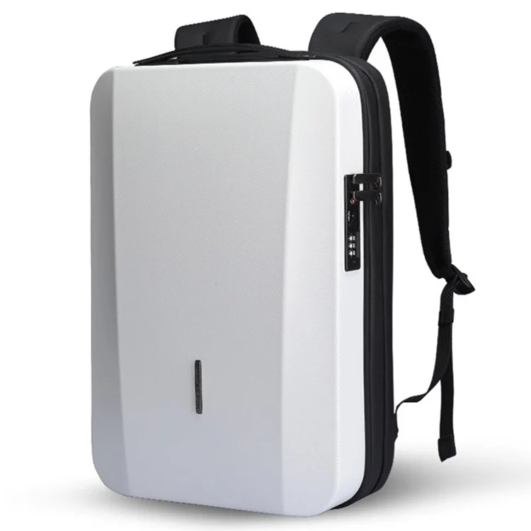 MARK RYDEN MR7917 17.3 inch Laptop Backpack Hardshell Business Travel Backpack with Anti-Theft Lock - White