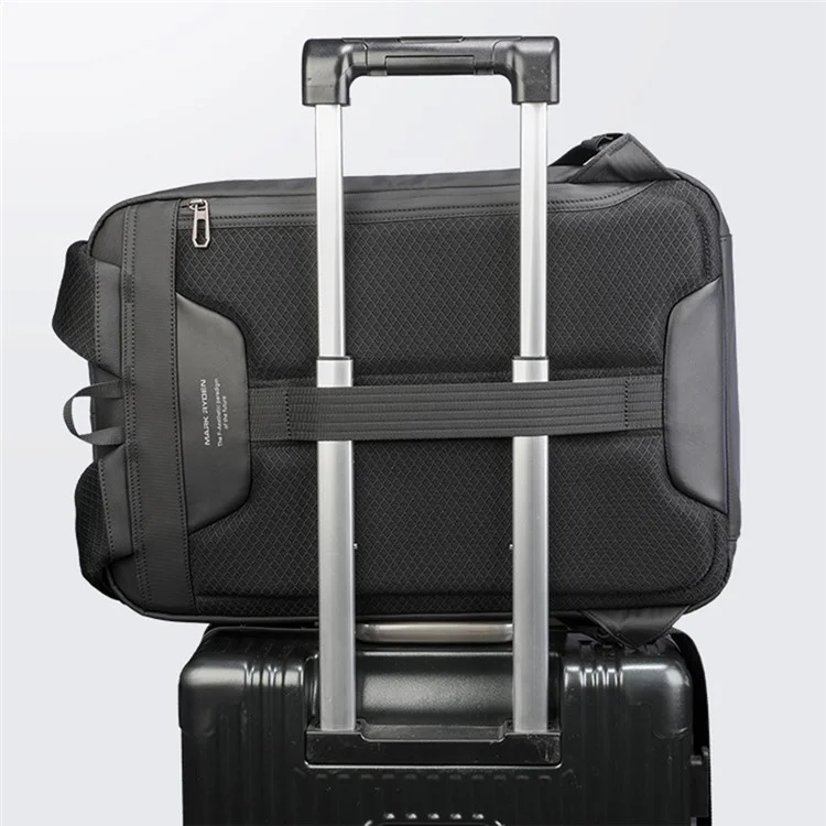MARK RYDEN MR7917 17.3 inch Laptop Backpack Hardshell Business Travel Backpack with Anti-Theft Lock - White
