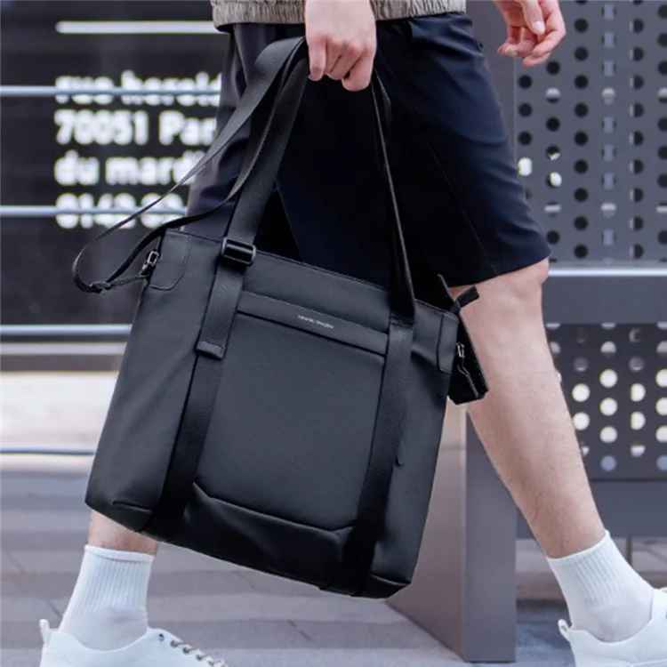 MARK RYDEN MR569 Stylish Men Tote Bag Oxford Cloth Single Shoulder Crossbody Bag - Black