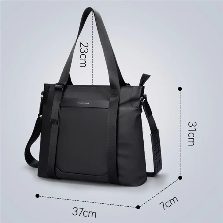 MARK RYDEN MR569 Stylish Men Tote Bag Oxford Cloth Single Shoulder Crossbody Bag - Black