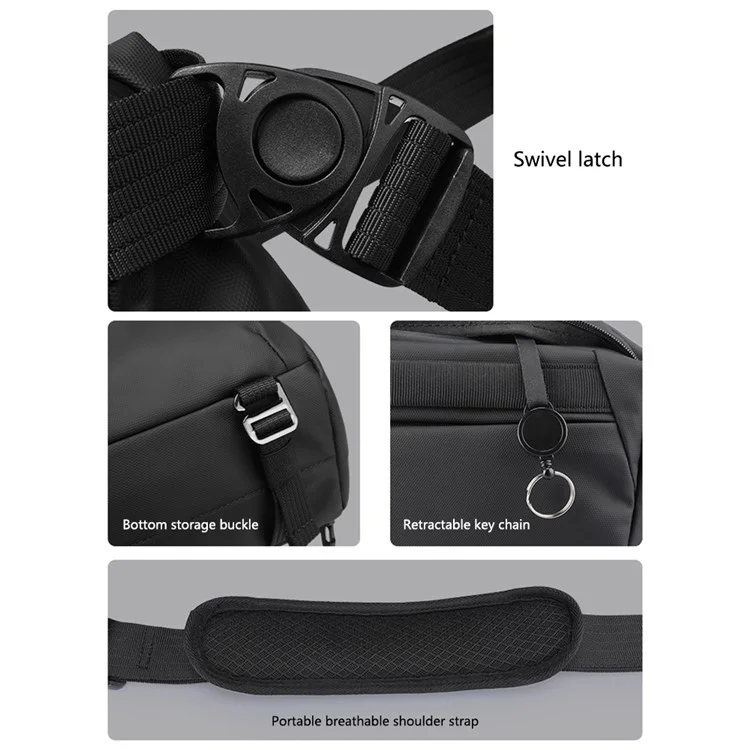 MARK RYDEN MR124 Borsa a Tracolla Oxford da Uomo Messenger Bag da Viaggio
