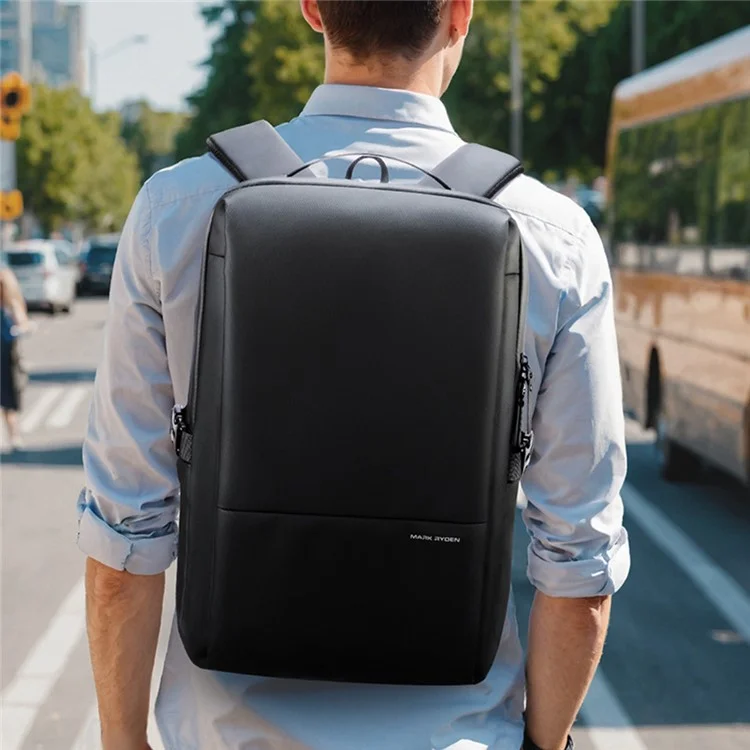 MARK RYDEN MR2422 Mochila de Viagem Masculina Tecido Oxford Mochila para Laptop Casual Daypack - Preto