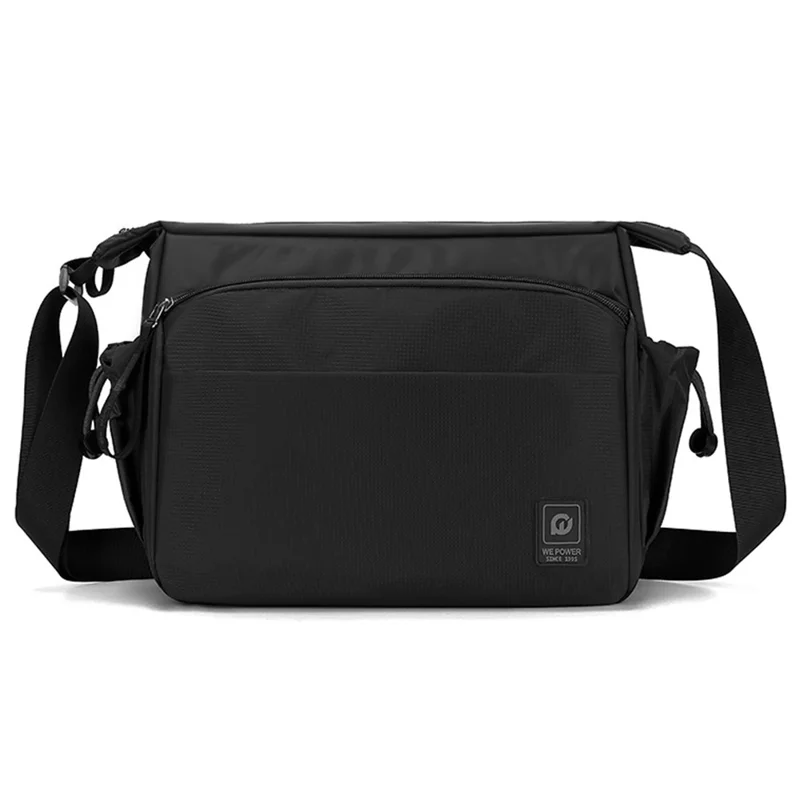 WEPOWER 3026 Men Commuting Casual Nylon Large Capacity Single Shoulder Crossbody Bag - Black