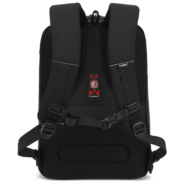 COOLBELL CB-8292 Mochila para laptop de 15,6 polegadas Bolsa de viagem masculina Sacolas com carregamento embutido